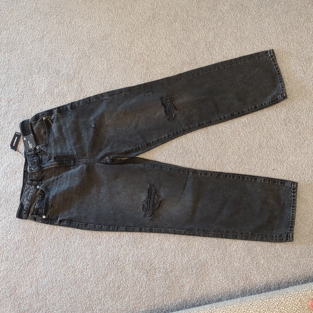 Express Straight Ankle High Rise